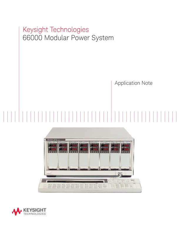 66000 Modular Power System PDF Asset Page Keysight